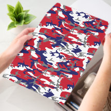 Camuflagem, Azul Branco Vermelho Cinza, Militar, E