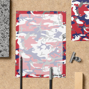 Camuflagem, Azul Branco Vermelho Cinza, Militar, E