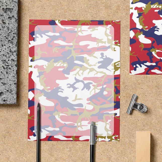 Camuflagem, Azul Branco Vermelho Dourado, Militar, (Criador carregado)