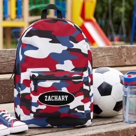 Camuflagem Azul de Volta às Aulas para Meninos