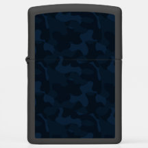 Camuflagem Azul Escuro Abstrato