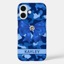 Camuflagem Azul Espelhada Personalizada