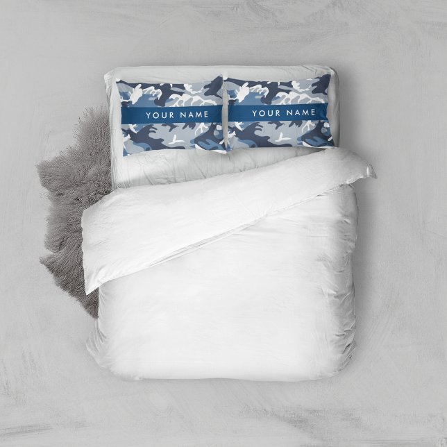 Camuflagem Azul Neve de Inverno Personalize seu no (Criador carregado)