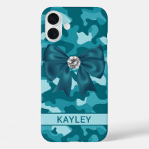 Camuflagem Azul Turquesa Espelhada Personalizada
