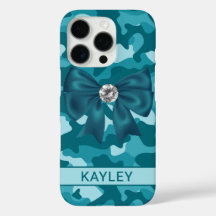 Camuflagem Azul Turquesa Espelhada Personalizada