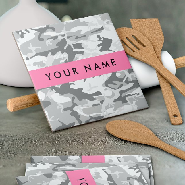 Camuflagem Cinza de Neve de Inverno Personalize se (Criador carregado)