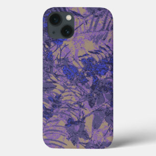Camuflagem contra a flor azul