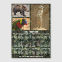 Camuflagem de Calendário de 2024 Anos Adicionar 3 
