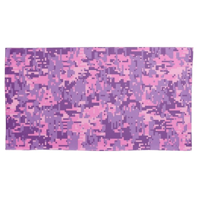 Camuflagem Digital Rosa Quente Feminina (Frente-Esquerda)
