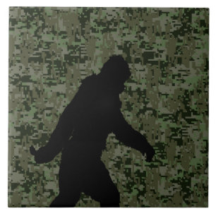 Camuflagem digital Sasquatch Black Silhouette