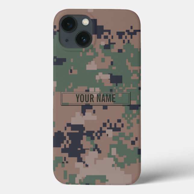 Camuflagem Digital Woodland Personalizável (Verso)