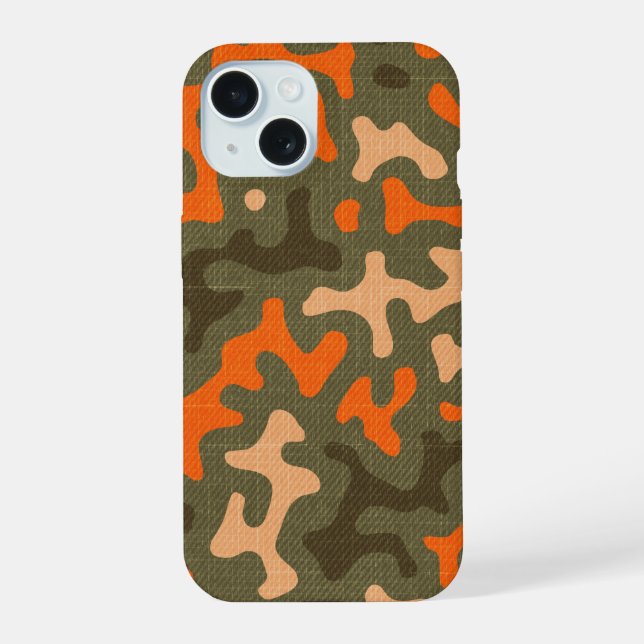 Camuflagem E Laranja Combinando (Verso)