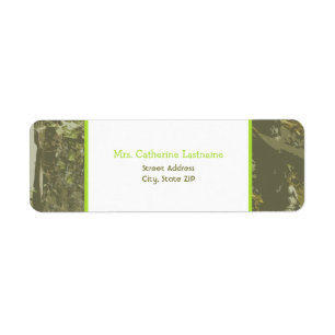 Camuflagem & etiqueta verde-clara da etiqueta de
