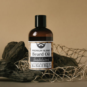 🧔 ♂️ Camuflagem Etiquetas De Óleo De Barba Com