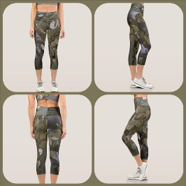 Camuflagem Feminina Verde e Cinza