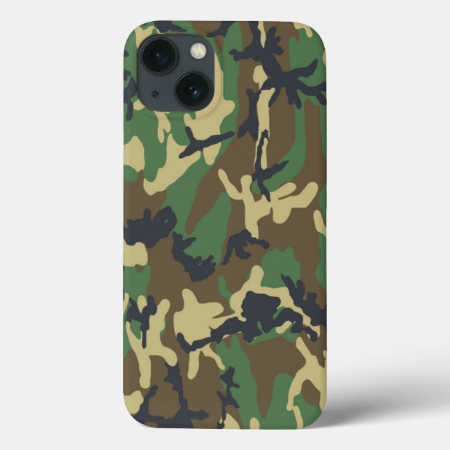 Camuflagem Florestal Iphone 6 Caso (Verso)
