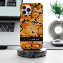Camuflagem Laranja Personalize seu nome