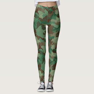 Camuflagem Leggings femininas
