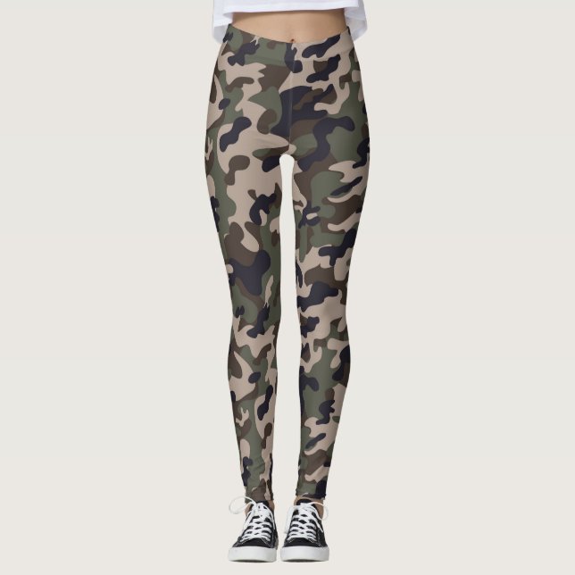 Camuflagem Leggings femininas (Frente)