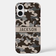 Camuflagem Marrom e Cinza Personalizada