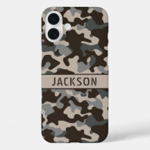Camuflagem Marrom e Cinza Personalizada