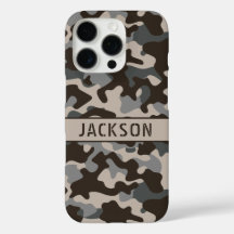 Camuflagem Marrom e Cinza Personalizada