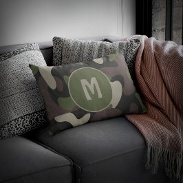 Camuflagem Militar Abstrato Monograma verde castan