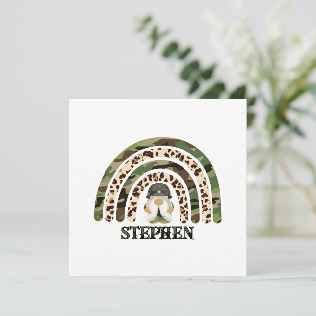 Camuflagem Personalizada Design Arco-Íris (Em pé/Frente)