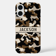 Camuflagem Preta e Marrom Personalizada