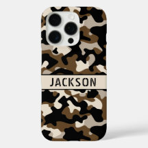 Camuflagem Preta e Marrom Personalizada