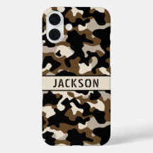 Camuflagem Preta e Marrom Personalizada
