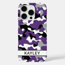 Camuflagem Preta Roxa Personalizada