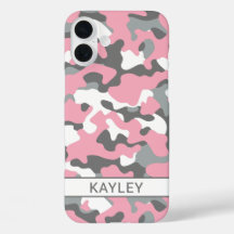 Camuflagem Rosa e Cinza Personalizada