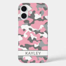 Camuflagem Rosa e Cinza Personalizada
