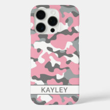 Camuflagem Rosa e Cinza Personalizada