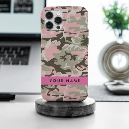 Camuflagem rosa e verde Seu nome personaliza