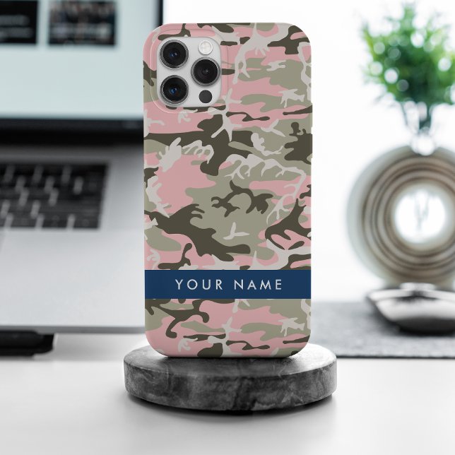 Camuflagem rosa e verde Seu nome personaliza (Criador carregado)