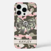 Camuflagem Rosa Verde Brilhante Personalizada