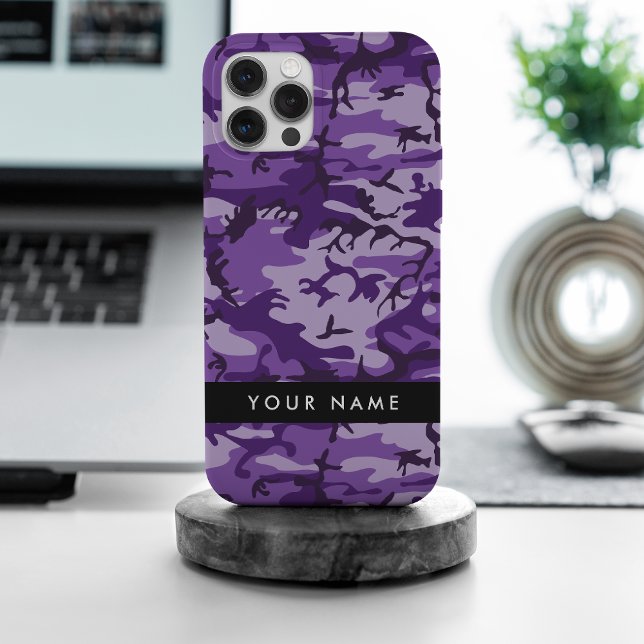 Camuflagem Roxa Seu Nome Personalize (Criador carregado)
