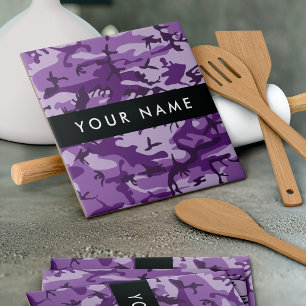 Camuflagem Roxa Seu Nome Personalize