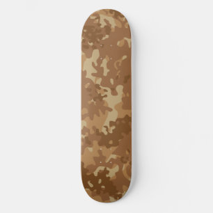 Camuflagem Skateboard Marrom Bege Deserto 
