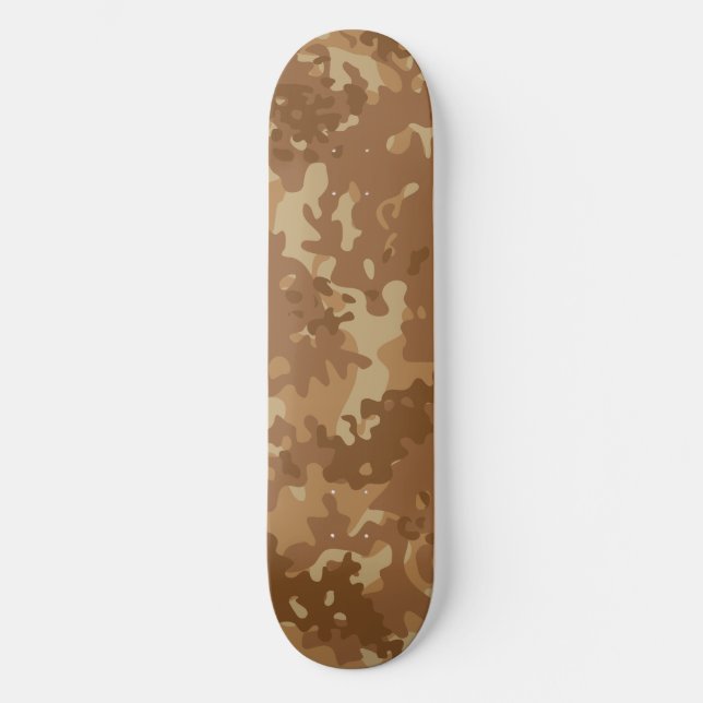 Camuflagem Skateboard Marrom Bege Deserto  (Frente)
