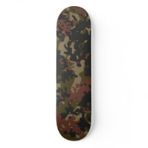Camuflagem Skateboard Verde Marrom Preto Bege