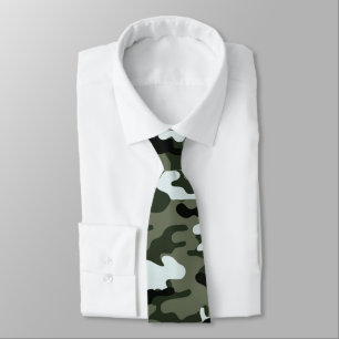 Camuflagem Verde - Gravata de Homens