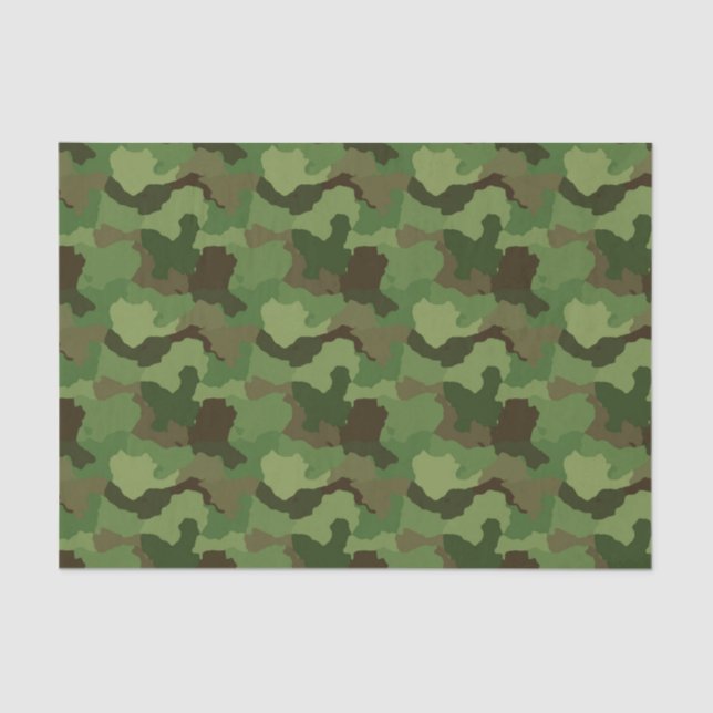 Camuflagem verde/lenço de papel militar de Camo (Frente )