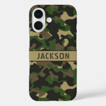 Camuflagem Verde Marrom Personalizada