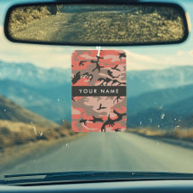 Camuflagem Vermelha e Castanha Seu nome Personaliz