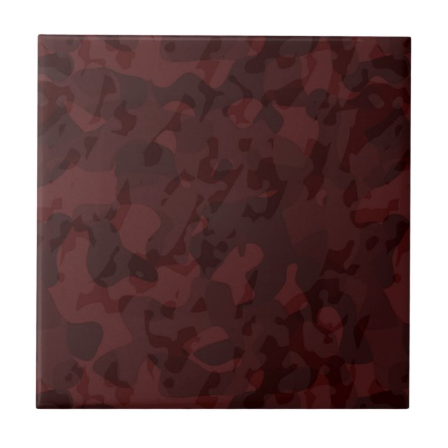 Camuflagem vermelha e grená abstrata (Frente)