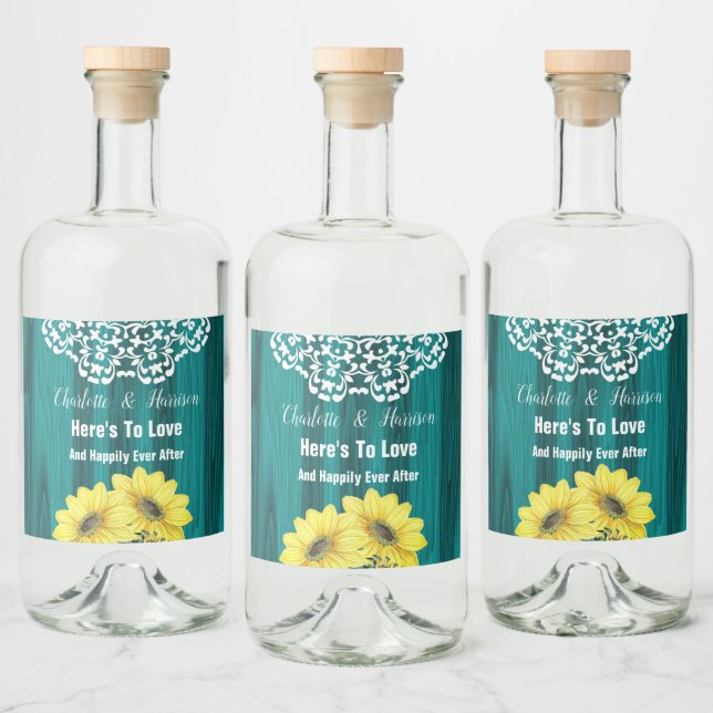 Cana Rastreada Rústica de Madeira de Girassol (Garrafas)