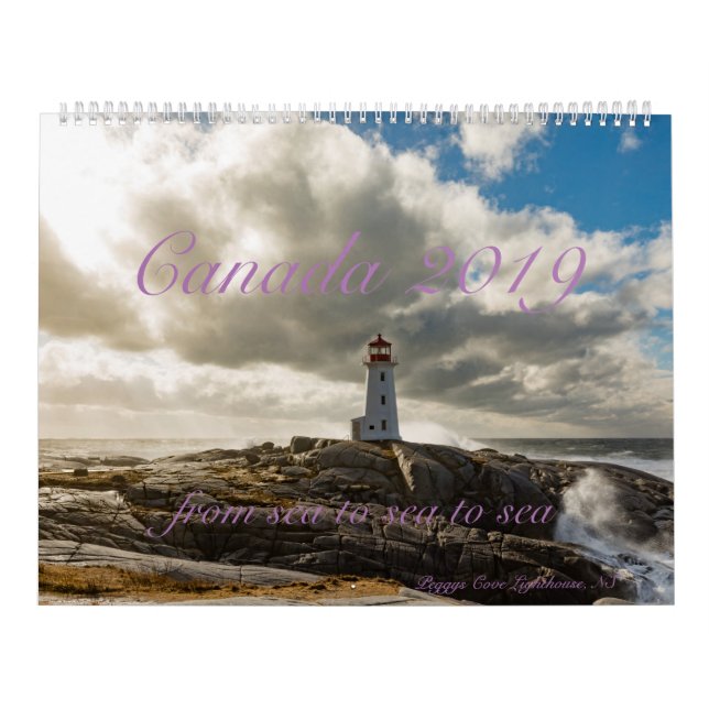 Canadá 2019 - do mar ao mar ao mar - calendários (Capa)